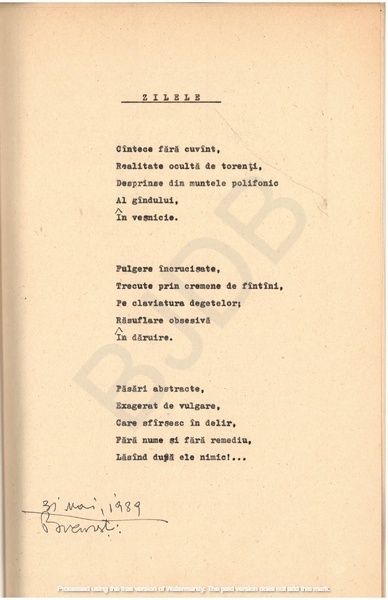 M-1076-1130-21 - 55 de Poezii în manuscris dactilografiat. ALEXANDRU MIRCESCU